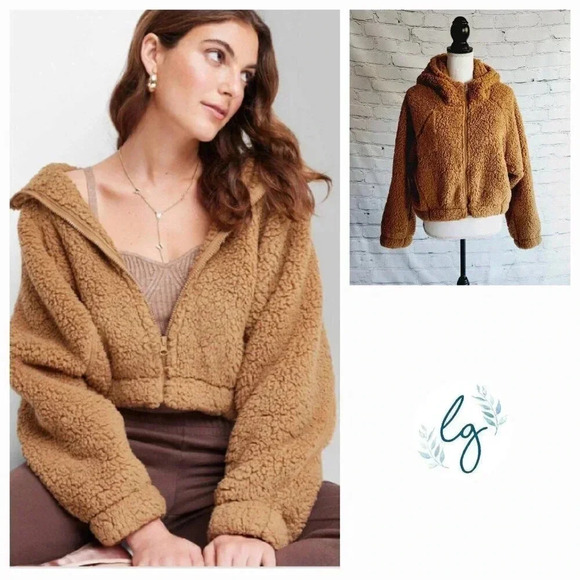 wild fable Sweaters - Wild Fable Women's Faux Shearling Full Zip-up Sweatshirt (M/L) JKT7-AE